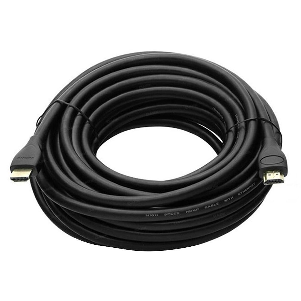 Fully G-507FF Plastik Düz Siyah 30 Metre Gold Poşetli Hdmi Kablo