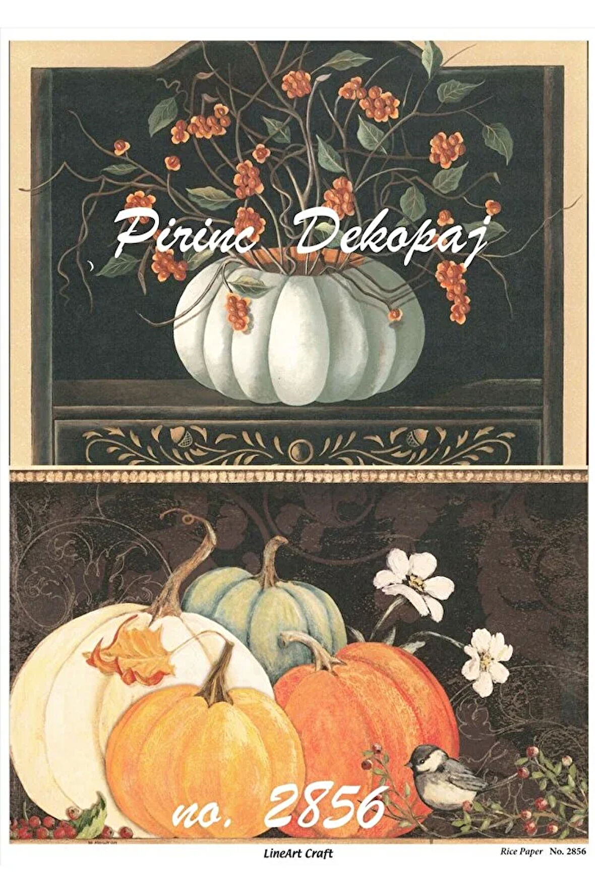 2856 KabakDesenli Pirinç Dekopaj