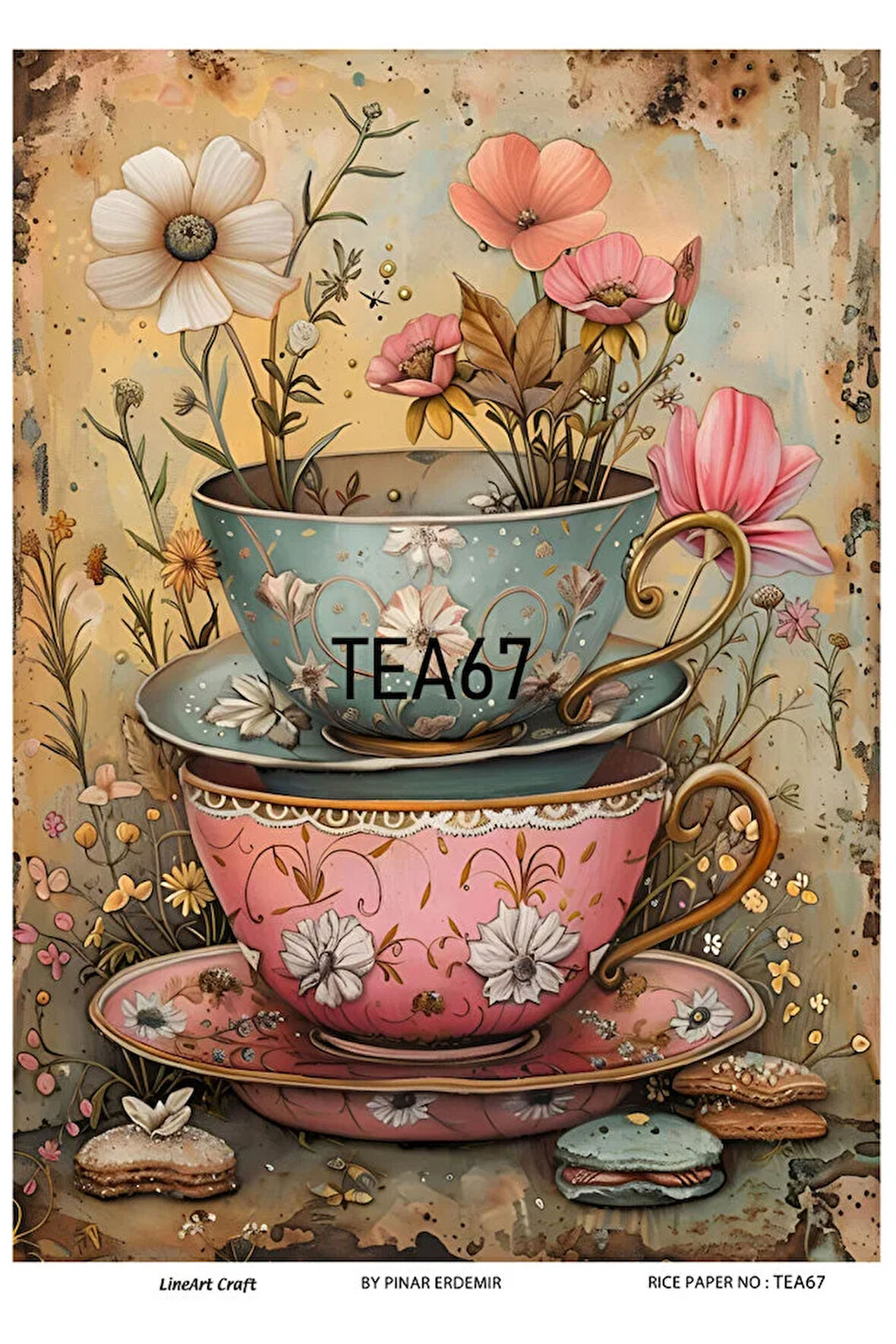 Tea Serisi TEA67 Pirinç Dekopaj 30*42 cm