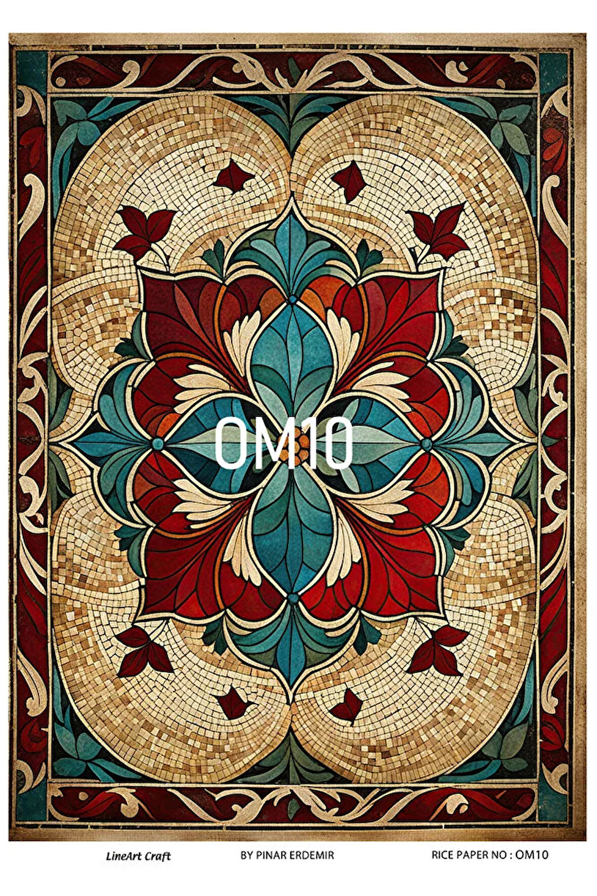 Oriental Mozaik Serisi OM10 Pirinç Dekopaj 30*42 cm