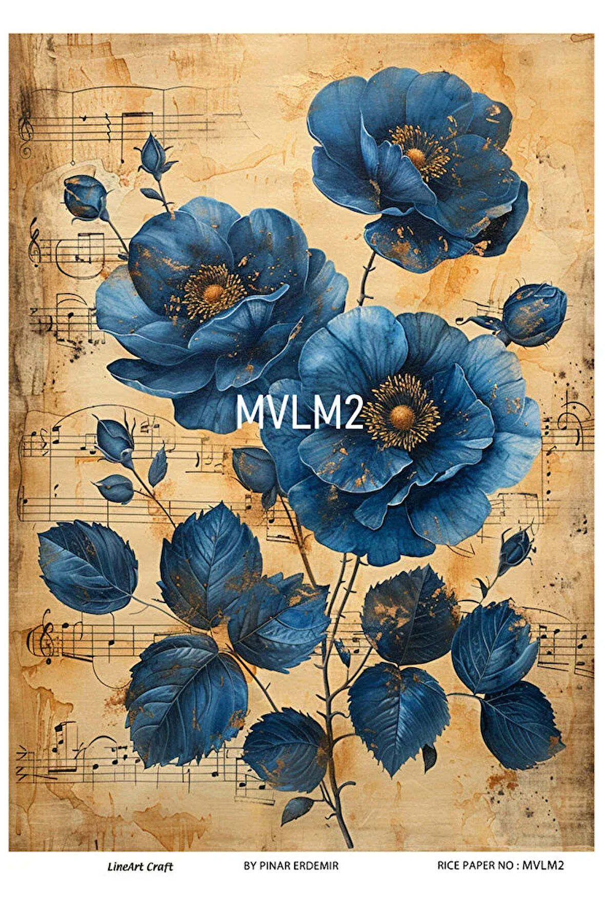 Mavi Serisi MVLM2 Pirinç Dekopaj 30*42 cm