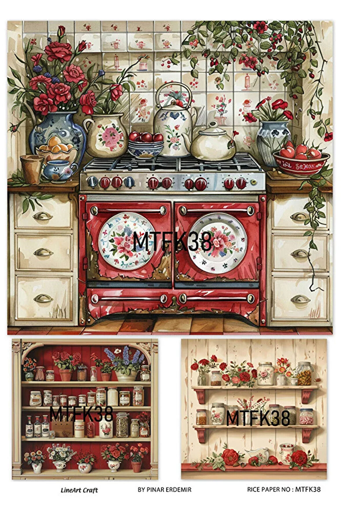 Mutfak Serisi MTFK38 Pirinç Dekopaj 30*42 cm