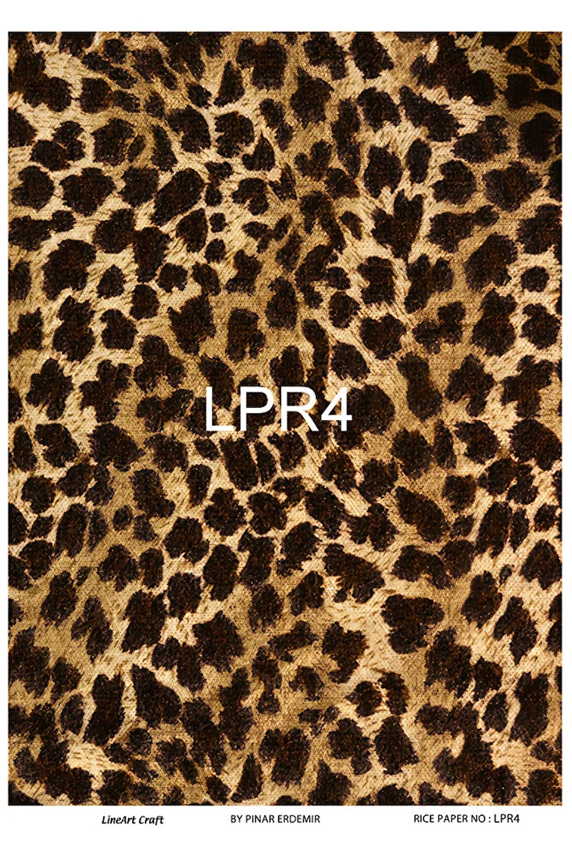 Leopar Serisi LPR4 Pirinç Dekopaj 30*42 cm