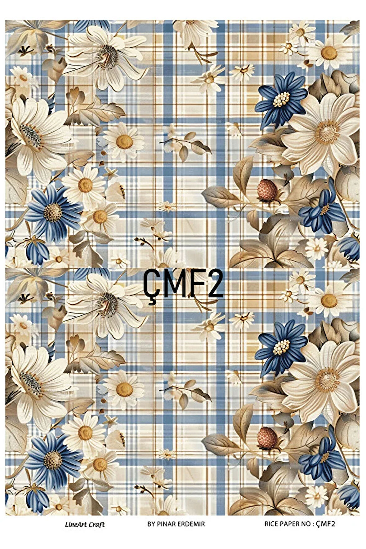 Çilek Serisi ÇMF2 Pirinç Dekopaj 30*42 cm