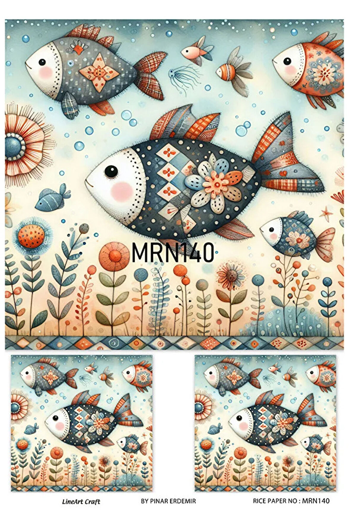 Marine Serisi MRN140 Pirinç Dekopaj 30*42 cm