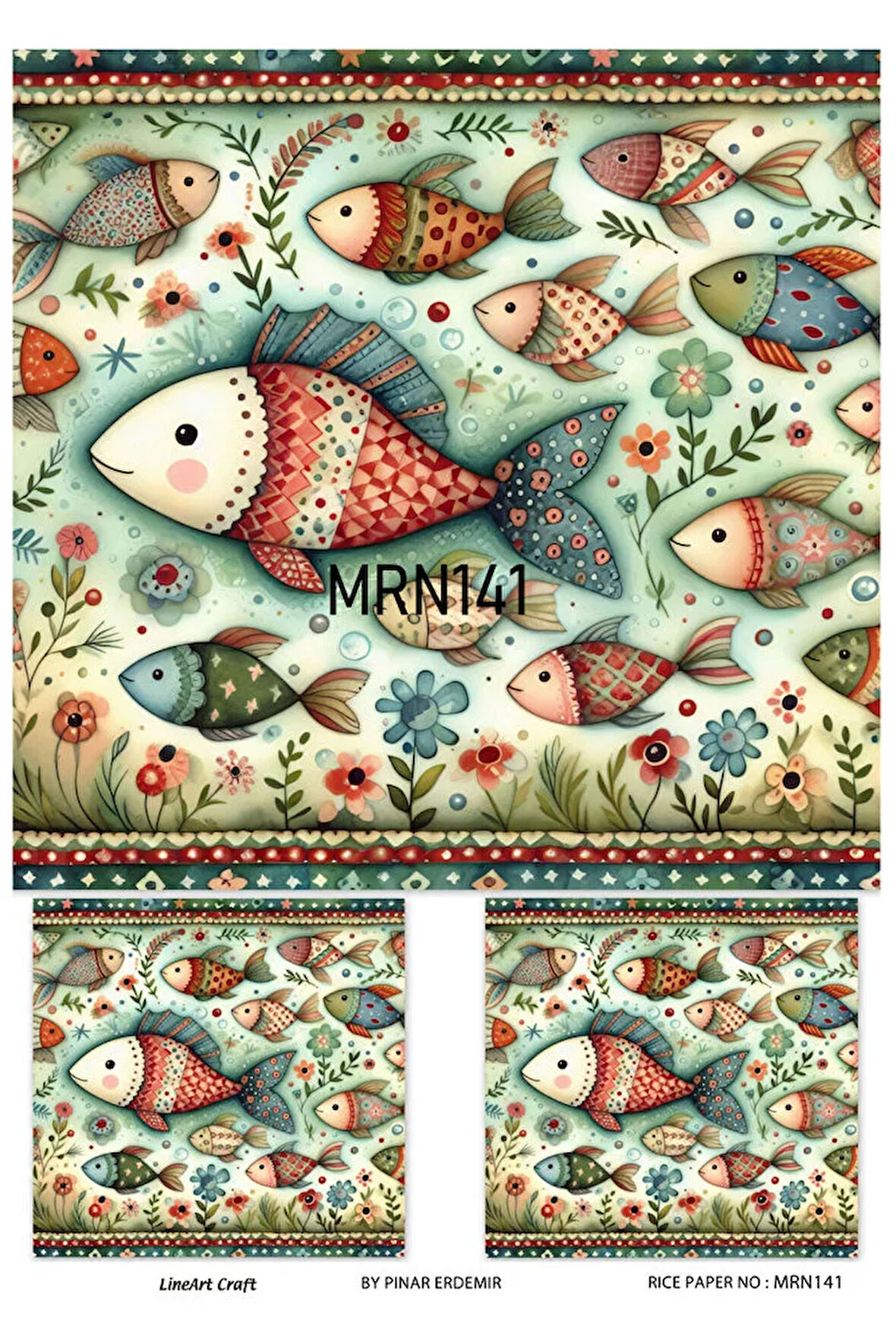 Marine Serisi MRN141 Pirinç Dekopaj 30*42 cm