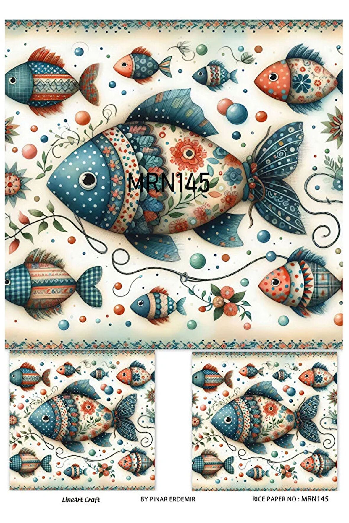 Marine Serisi MRN145 Pirinç Dekopaj 30*42 cm