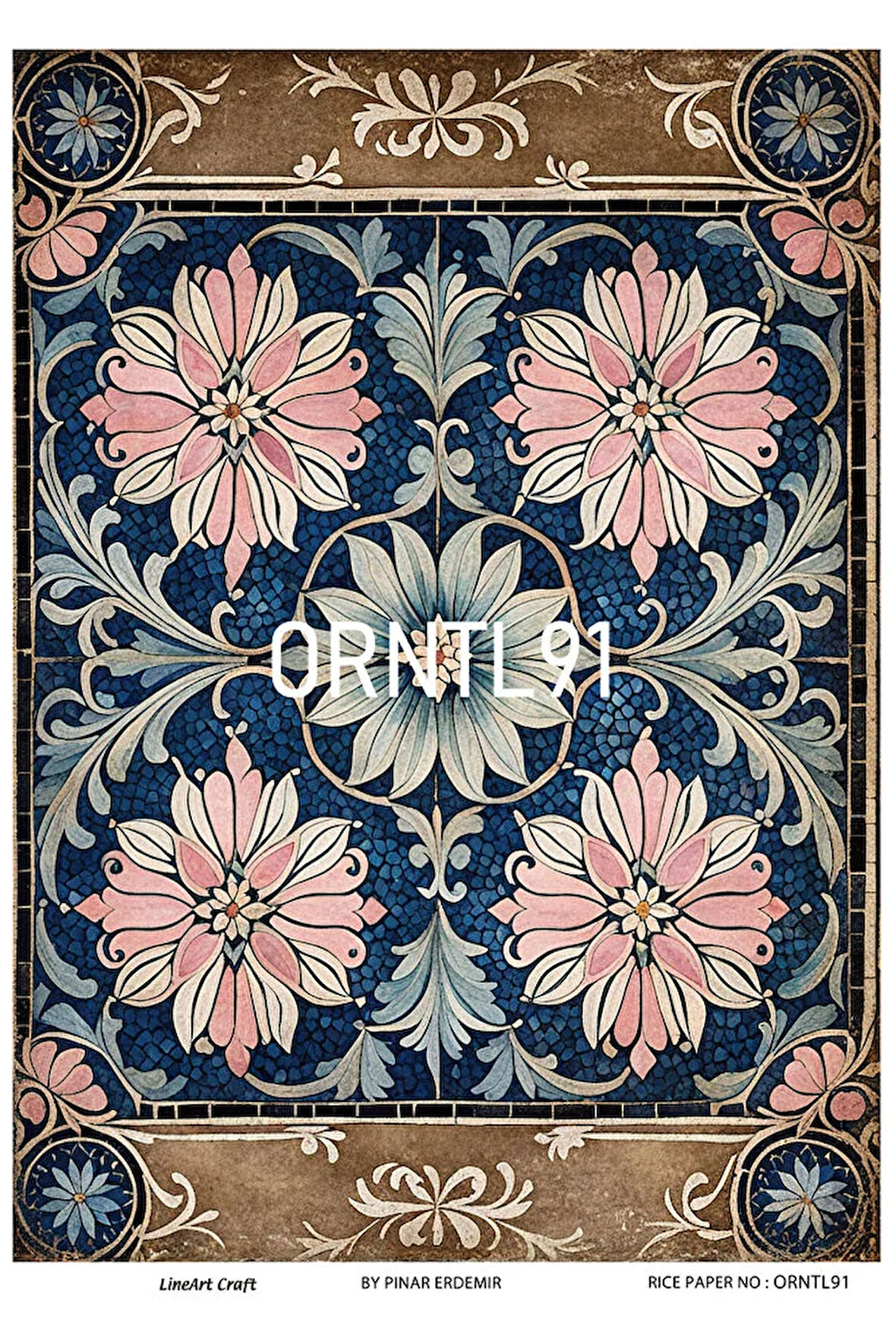 Oriental Serisi ORNTL91 Pirinç Dekopaj 30*42 cm