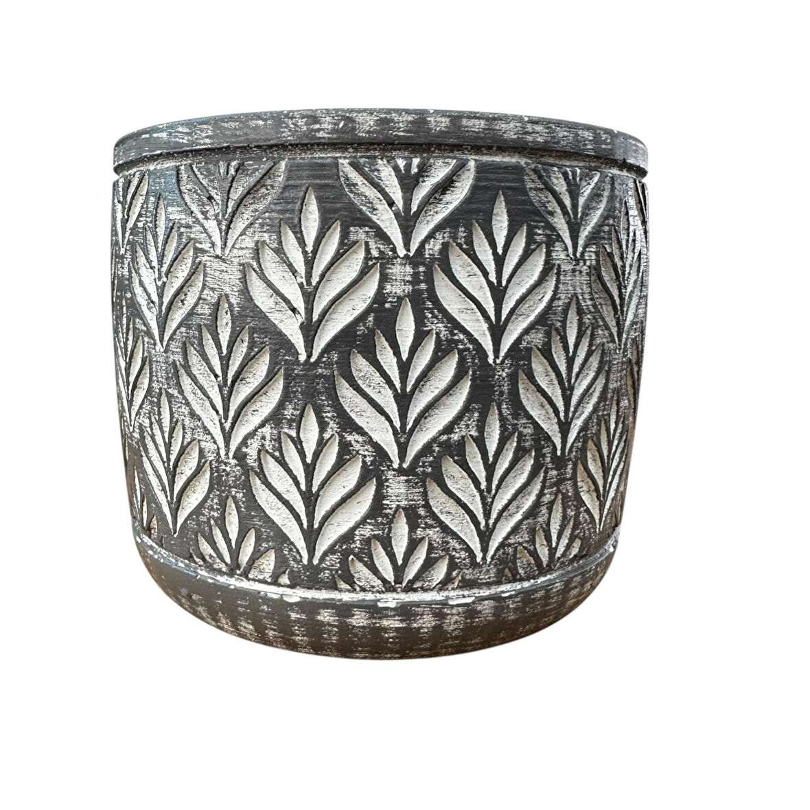 Bitki Tasarımı Ev dekorasyon Antrasit Lotus Beton Saksı Çiçeklik Saksılık