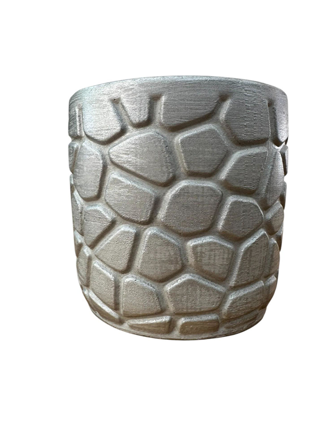 Bitki Tasarımı Ev dekorasyon Gümüş Taş Desen Beton Saksı Çiçeklik Saksılık