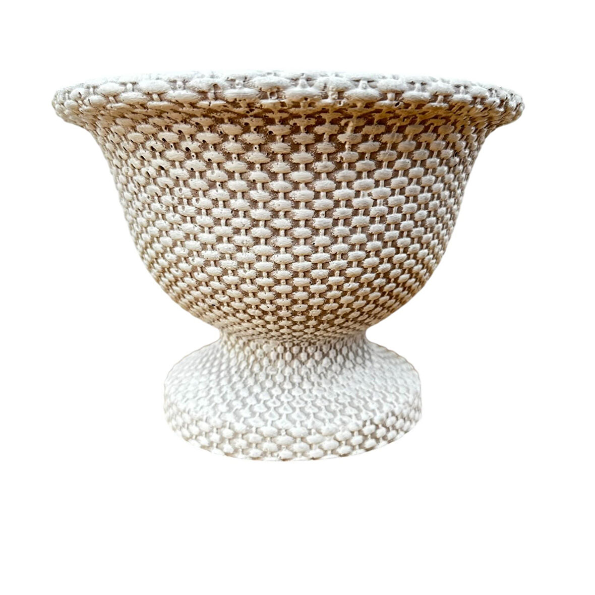 Bitki Tasarımı Ev dekorasyon Hasır Desen Ayaklı Aranjmanlık Beton Saksı Çiçeklik Saksılık