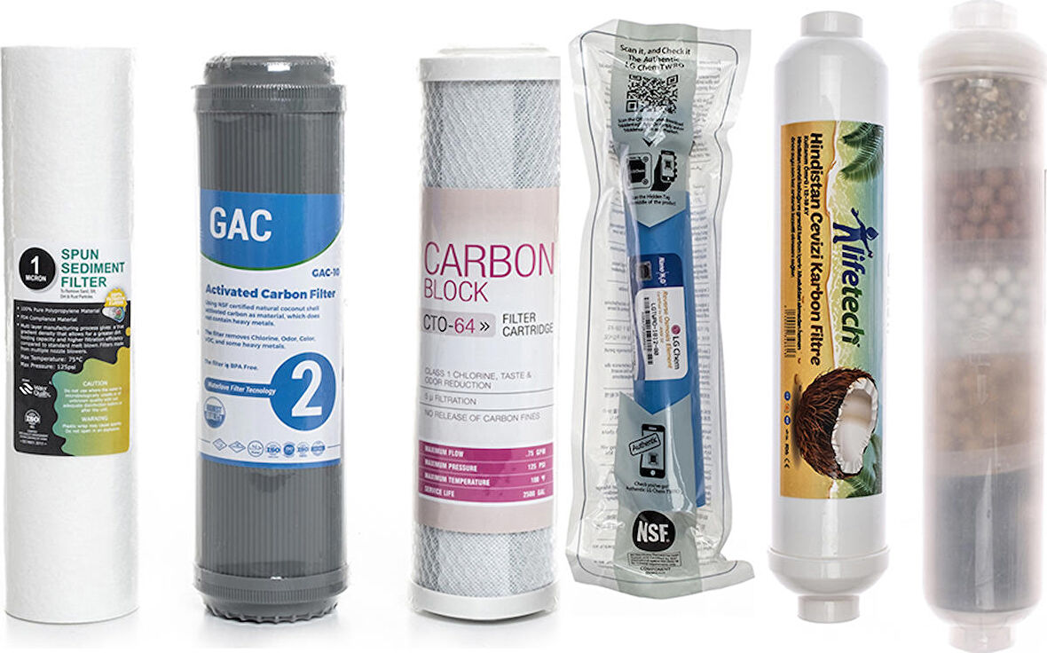 Sulook Açık Kasa Su Arıtma Cihazlarına Uyumlu 6'lı Filtre Seti 10 Aşamalı Lg Membranlı