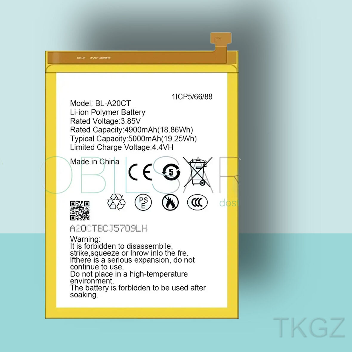 Tkgz - OMIX X400 - BL-A20CT - Batarya Pil Orijinal Sıfır