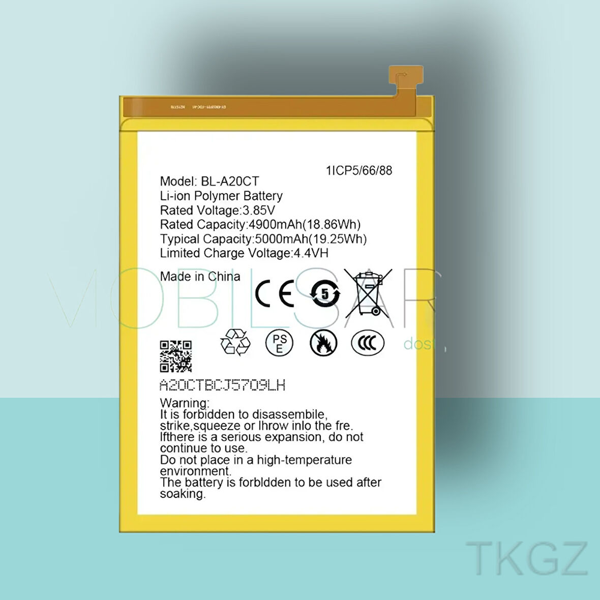 Tkgz - OMIX X5 - BL-A20CT - Batarya Pil Orijinal Sıfır