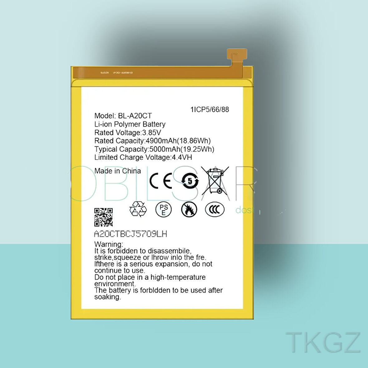 Tkgz - OMİX X300 - BL-A20CT - Batarya Pil Orijinal Sıfır