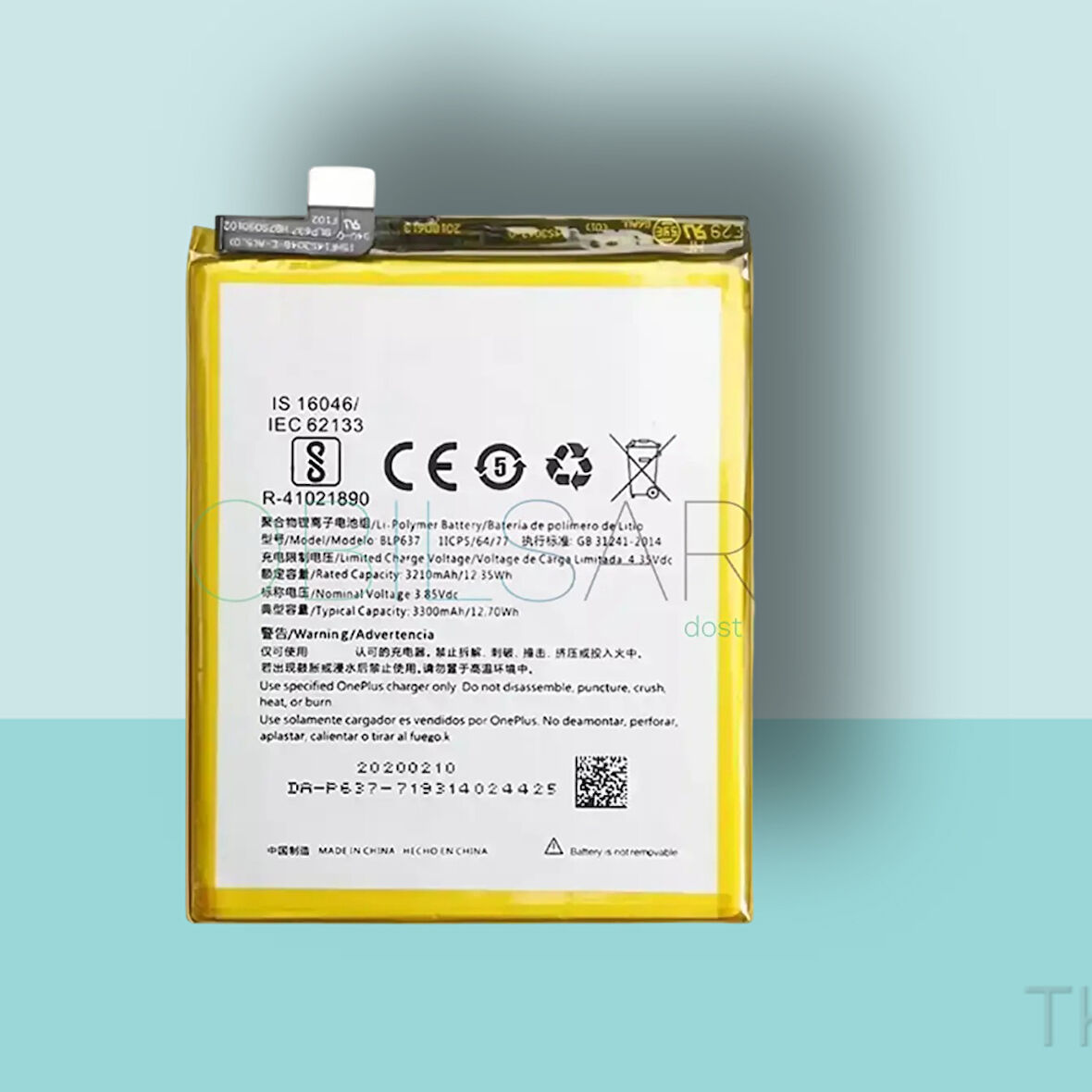 Tkgz - ONEPLUS 5T Batarya Pil Orijinal Sıfır