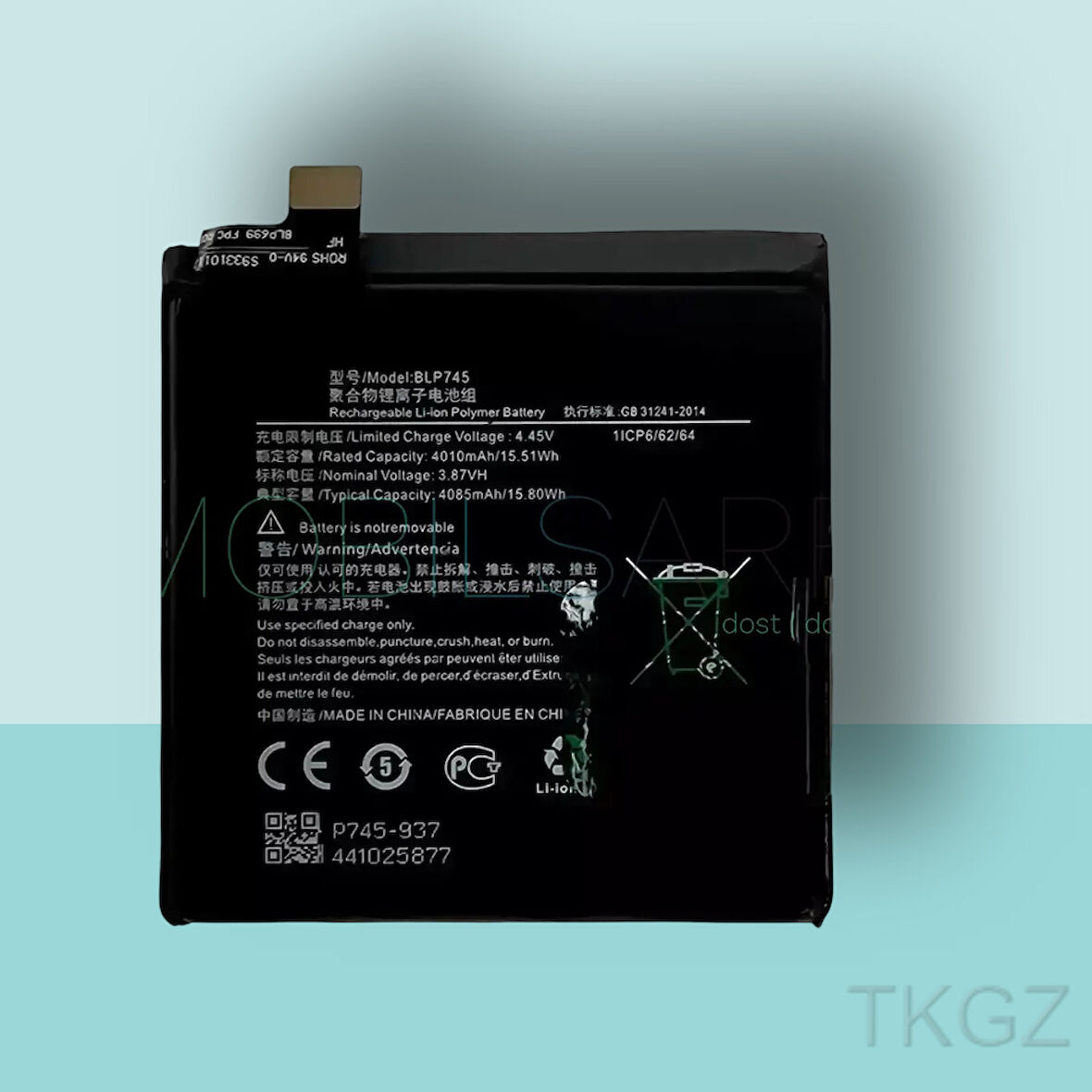 Tkgz - ONEPLUS 7T PRO Batarya Pil Orijinal Sıfır