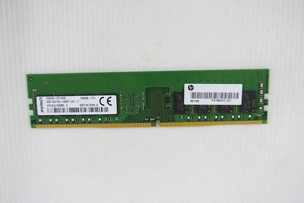 Hp24d4u7s8mbp-8 Kingston 8Gb Ddr4-2400Mhz Pc4-19200 Ecc Cl17 288-Pin Rdımm 1.2V Server Ram Bellek