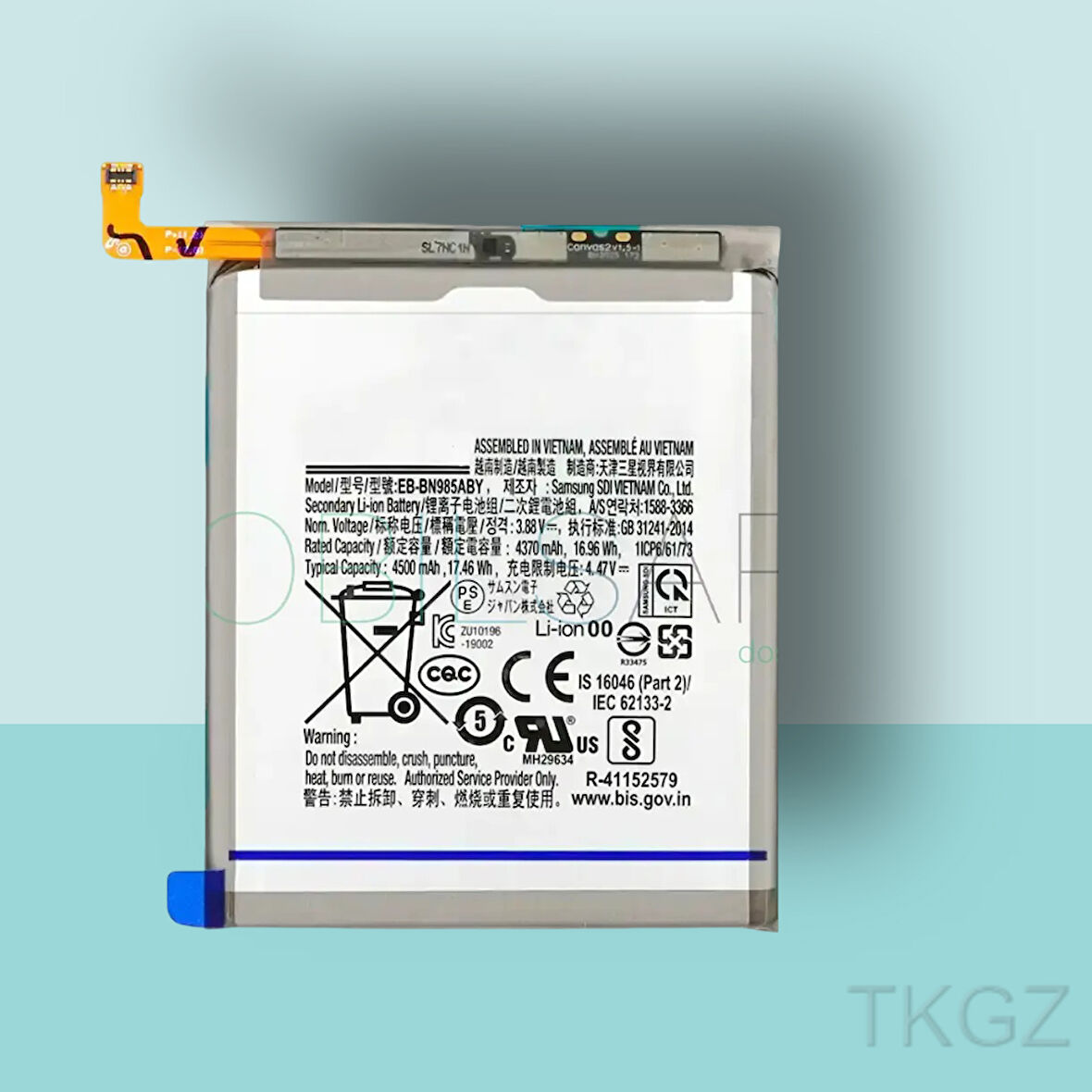 Tkgz - Samsung Galaxy NOTE 20 ULTRA Batarya Pil Orijinal Sıfır