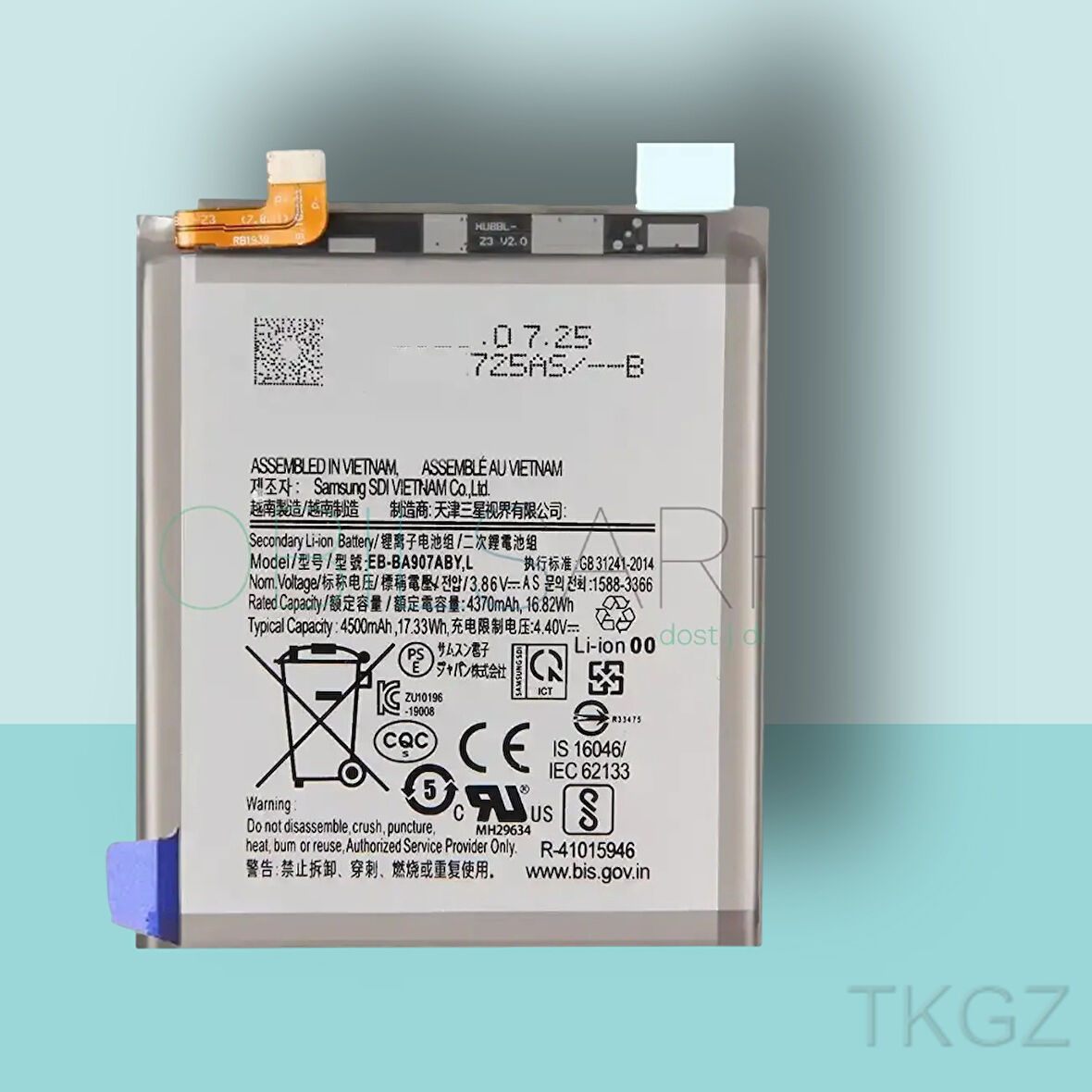 Tkgz - Samsung Galaxy S10 LİTE Batarya Pil Orijinal Sıfır