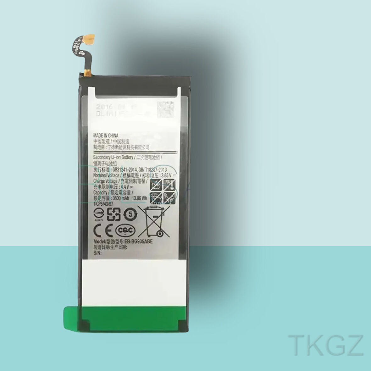 Tkgz - Samsung Galaxy S7 EDGE Batarya Pil Orijinal Sıfır