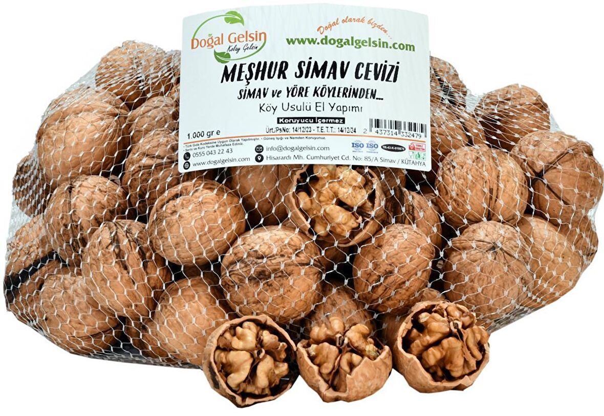 Doğal Gelsin Meşhur Simav Cevizi (Kabuklu) - 1 Kg