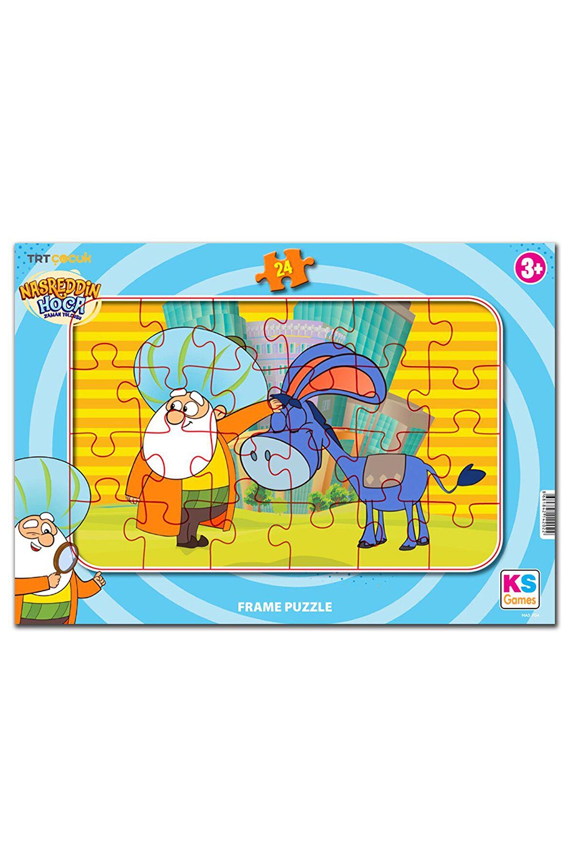 Ks Games Nasrettin Hoca Zaman Yolcusu 24 parça Frame Puzzle/Yapboz