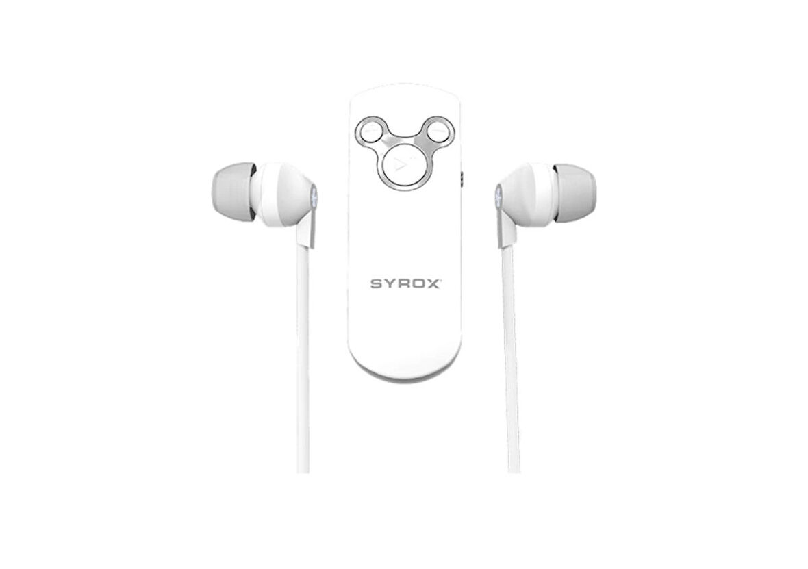 Syrox MX13 Bluetooth 5.0 Kablosuz Mikrofonlu Kulakiçi Kulaklık - Beyaz