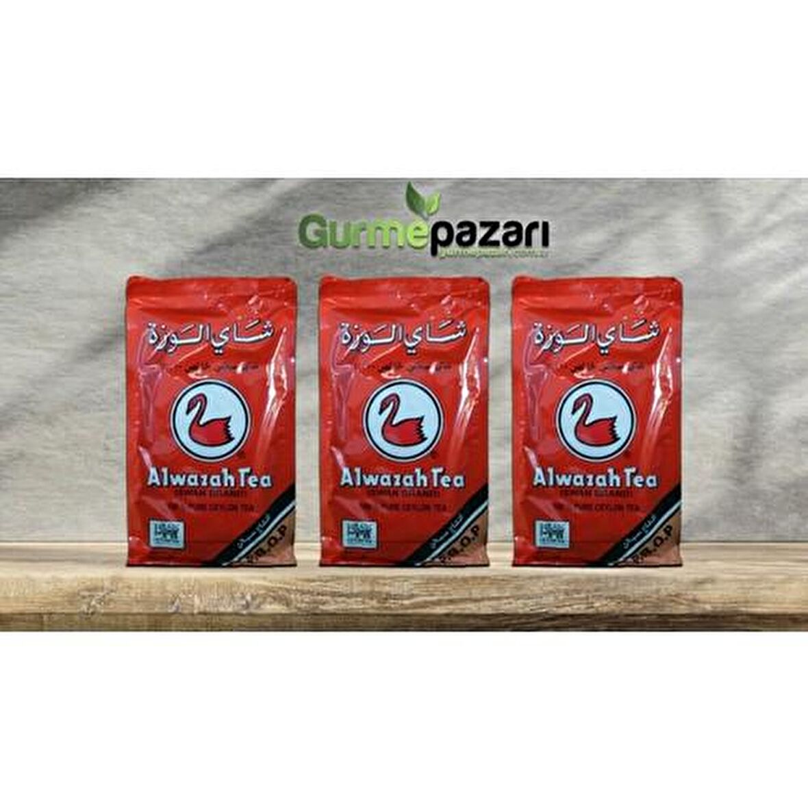 Alwazah Tea Dökme Siyah Çay 3x400 gr 