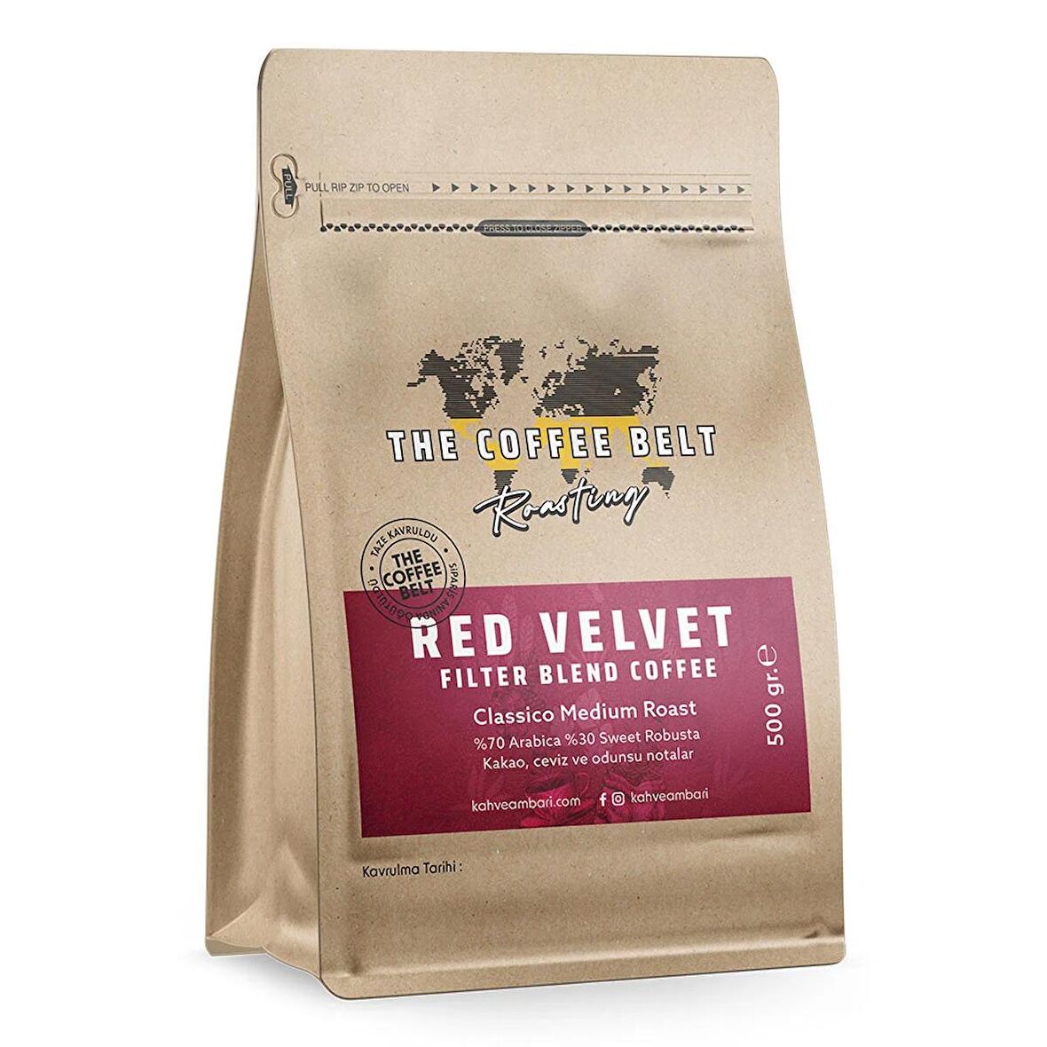 Red Velvet Filtre Blend 500 Gr Filtre Kahve