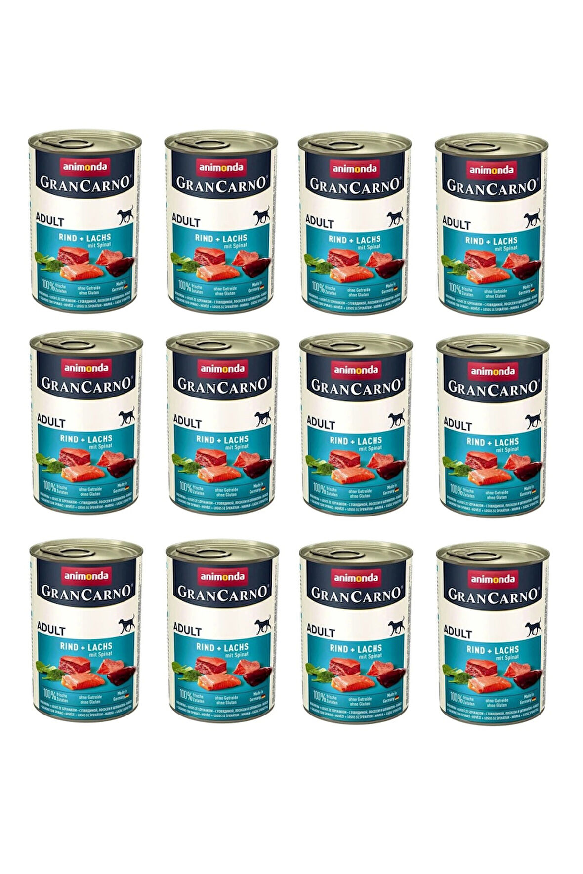 Animonda Gran Carno Sığır ve Ispanaklı Köpek Konserve 400 Gr. X 12 Adet
