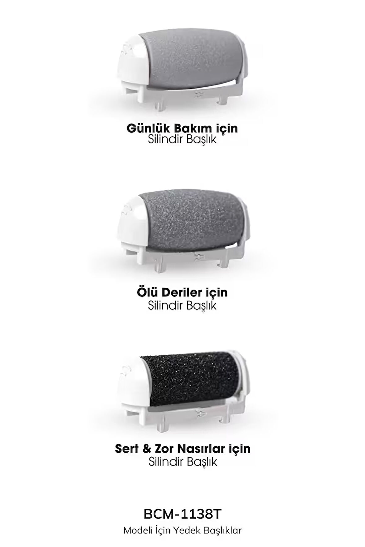 Bcm-1138t Ayak Bakım Törpüsü Topuk Nasır Temizleme Makinesi Için ( Yedek Başlıklar )