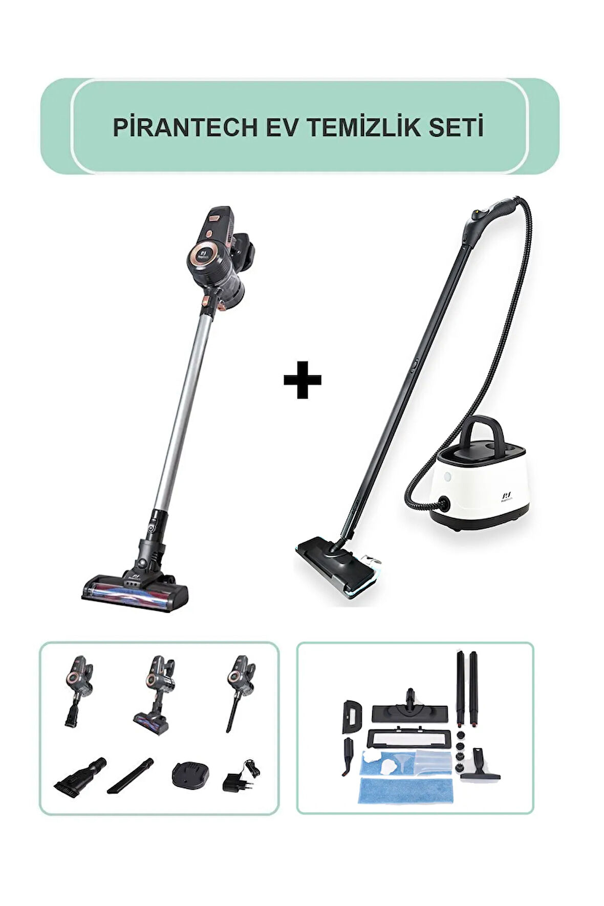 Es92 Şarjlı Dikey Süpürge / Cb-101A Buharlı Temizlik Makinesi