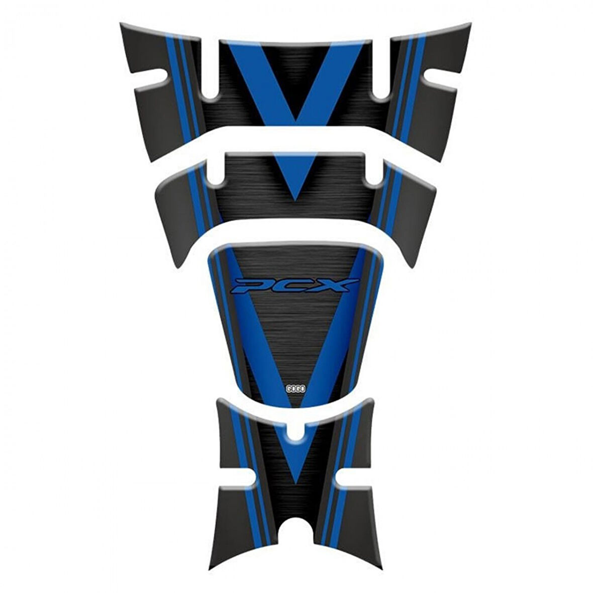 Gogo Tank Pad 017 Pcx 125-150 2018-2020 Siyah-mavi