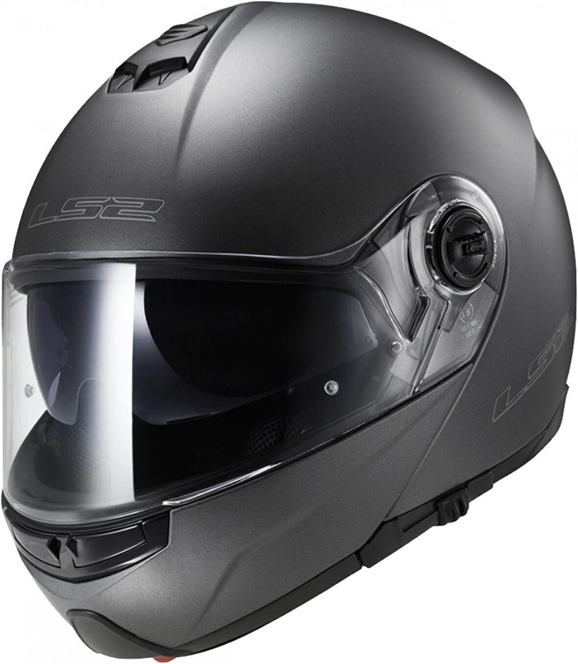 Ls2 Strobe Çene Açılır Kask Mat Tıtanıum X-SMALL