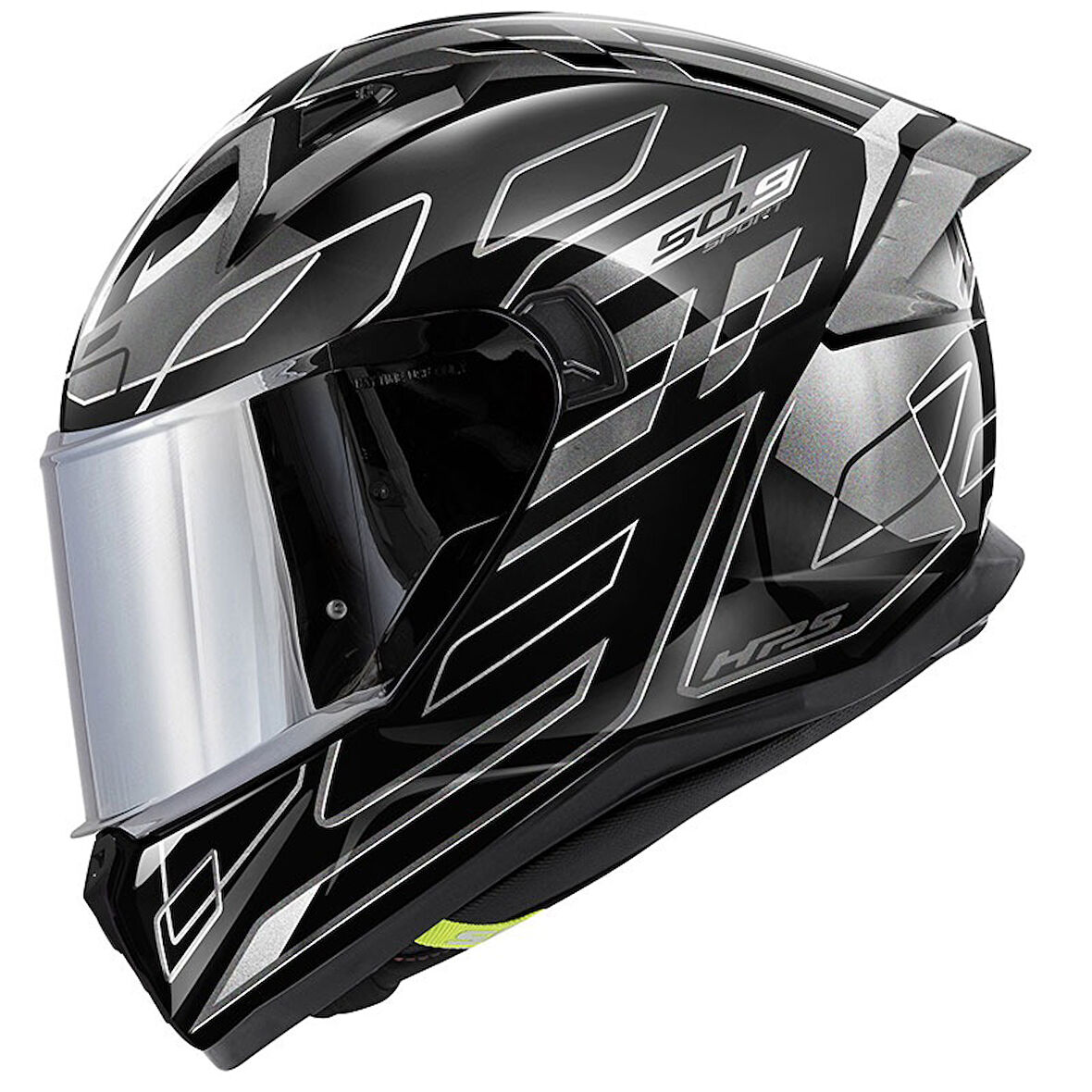 Gıvı 50.9 Assault Kapalı Kask Siyah Tıtanyum Gri LARGE