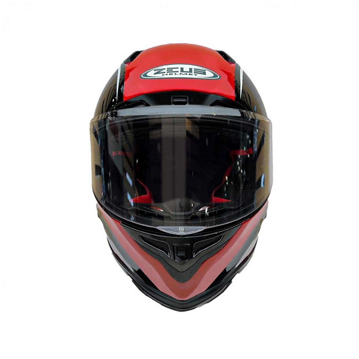 Zeus Zs-1800b Kapalı Kask Carbon Am9 Kırmızı X-LARGE