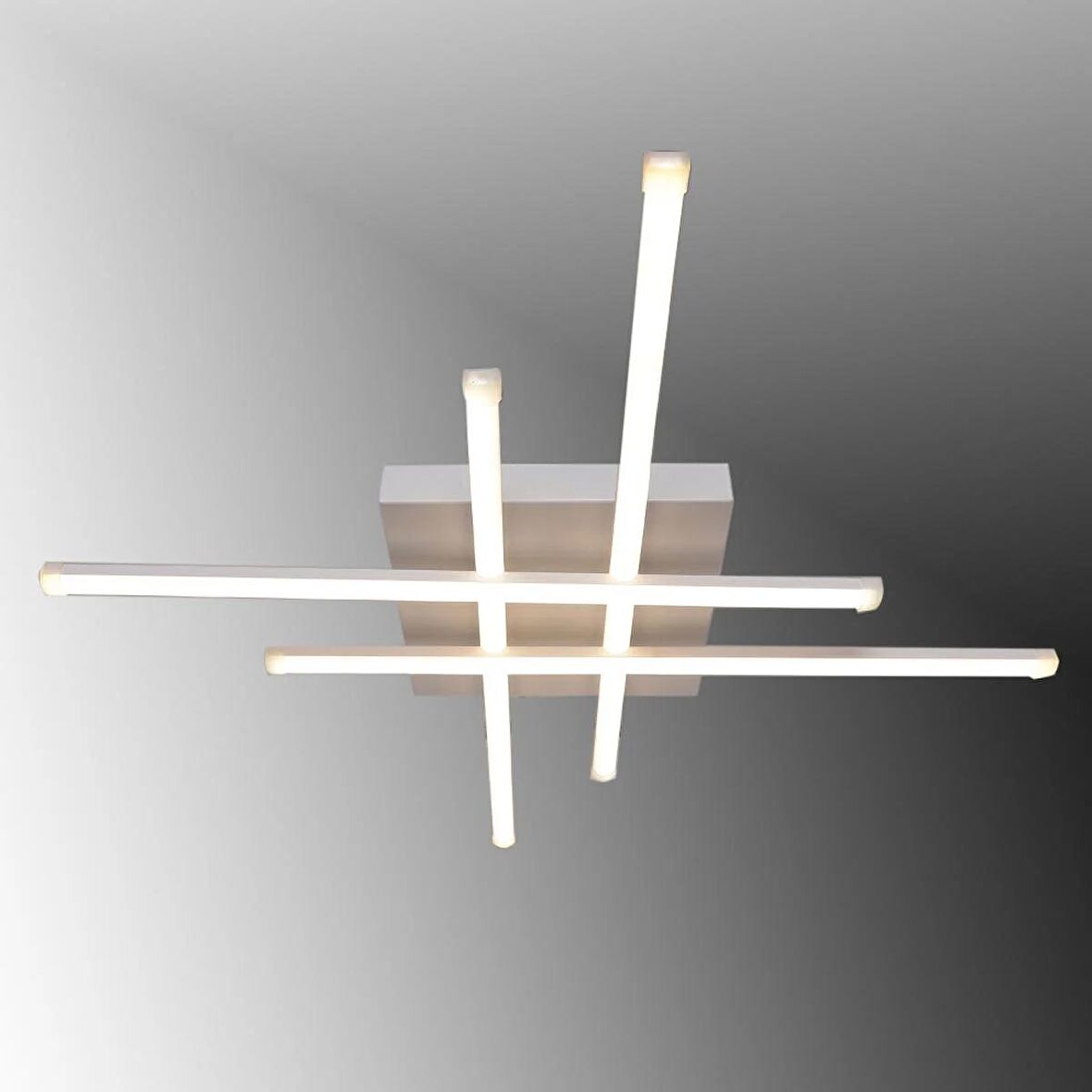 TT036-BY TT Aydınlatma Hashtag Modeli Mat Beyaz ( Beyaz Işık ) Led Avize