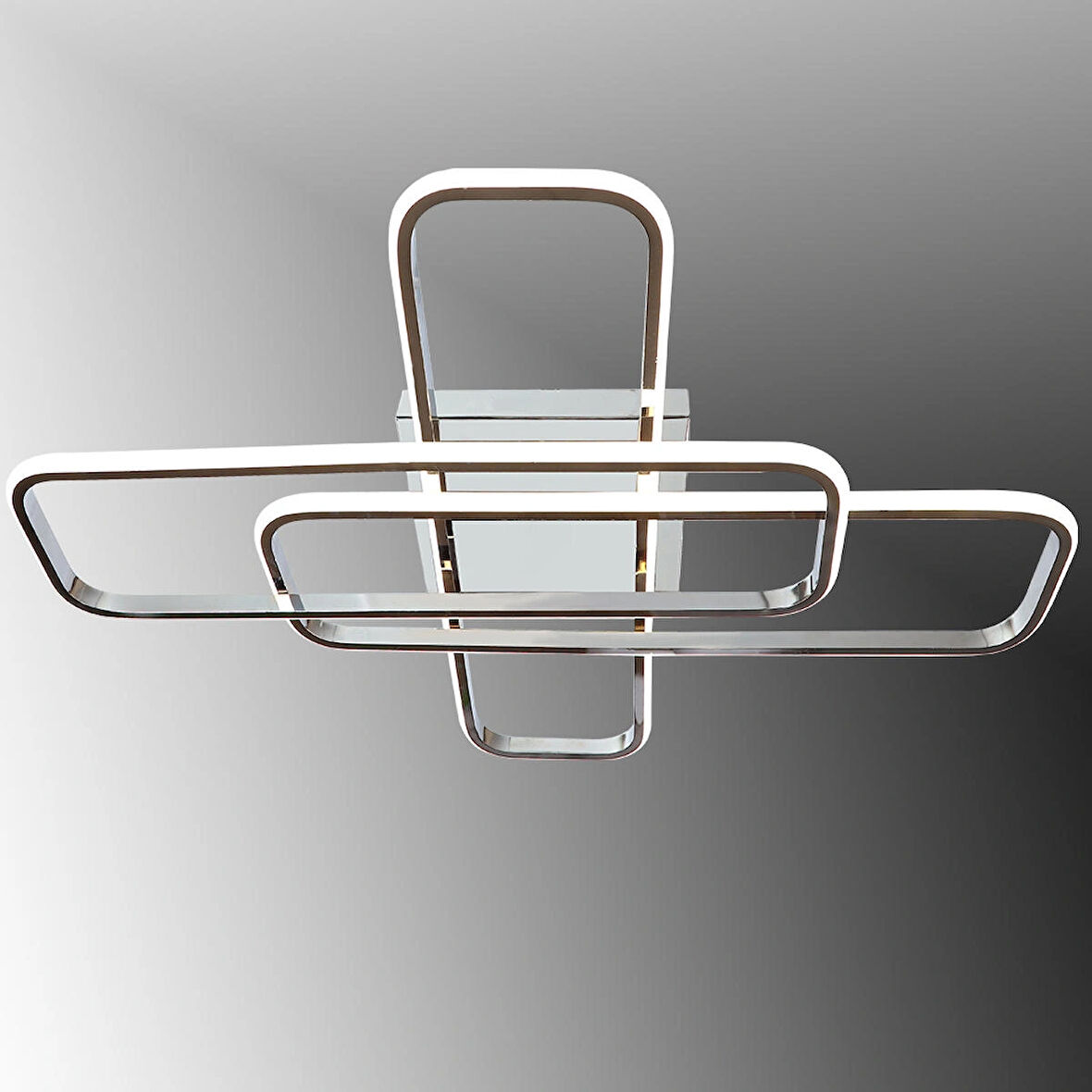 TT324-KR TT Aydınlatma 57 x 17 Profil Krom Kaplama ( SARI IŞIK ) Plafonyer Led Avize