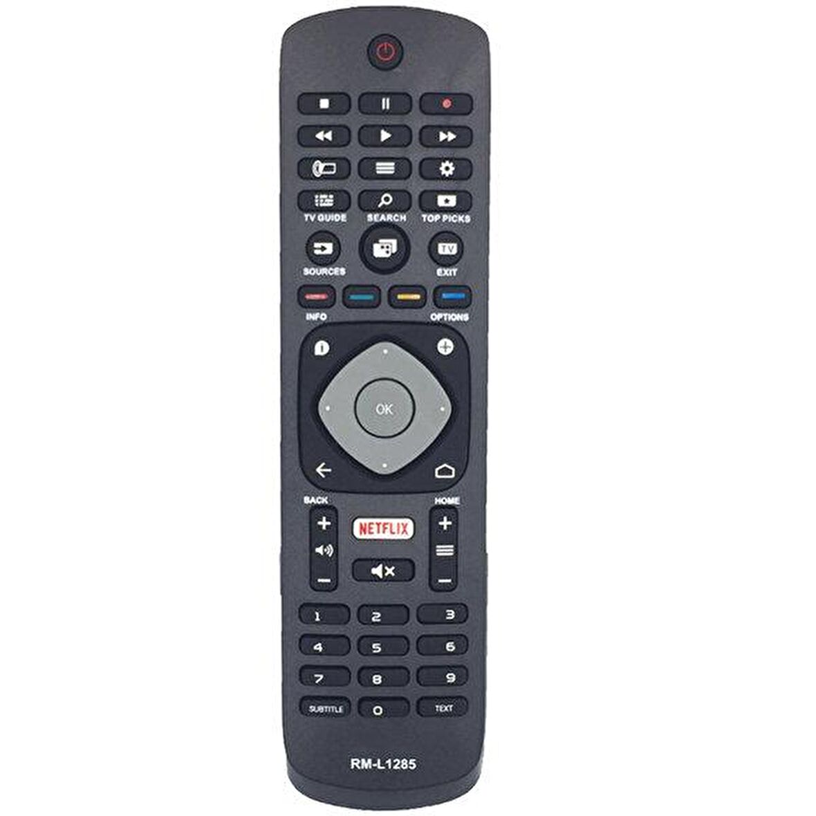 Philips  49PUS6551/12 Uyumlu Klavyesiz Yedek Televizyon Kumandası