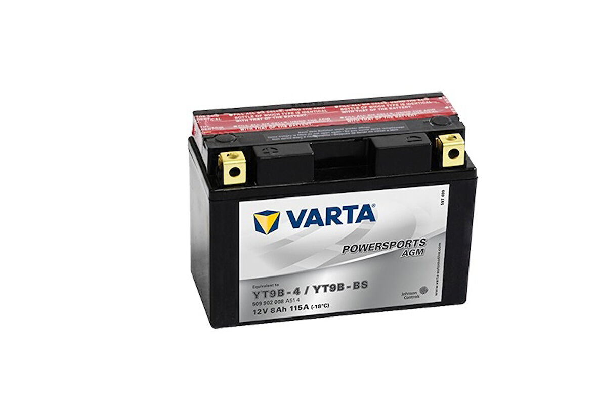 Varta Akü Yt9b-bs 12v 8ah Yamaha X-max 250 2014 - 2016
