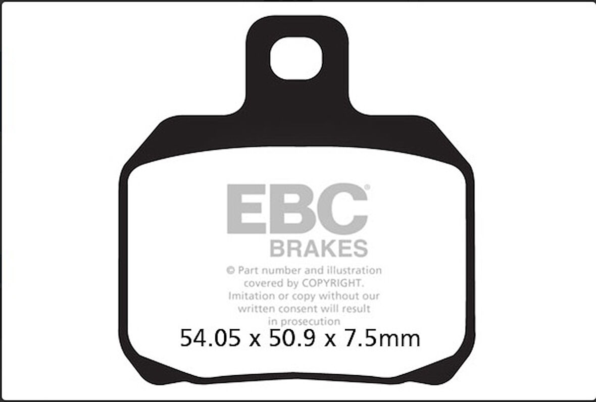 Ebc Fren Balatası Sfa266 2003-2015 Gilera Nexus 500 Uyumlu Arka Fren Balatası