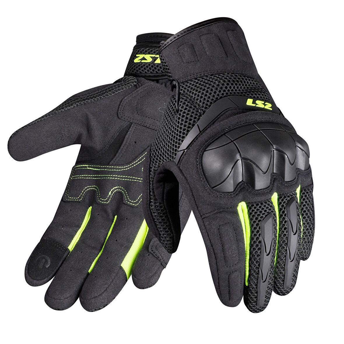 Ls2 Yazlık Eldiven Kubra Siyah Antrasit Neon Sarı X-LARGE