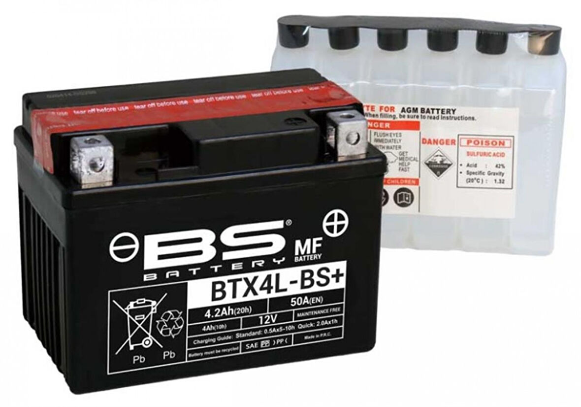 Bs Akü Btx4l-bs / Btz5s-bs 12v4ah 2012-2016 Ktm 350 Exc-f Six Days