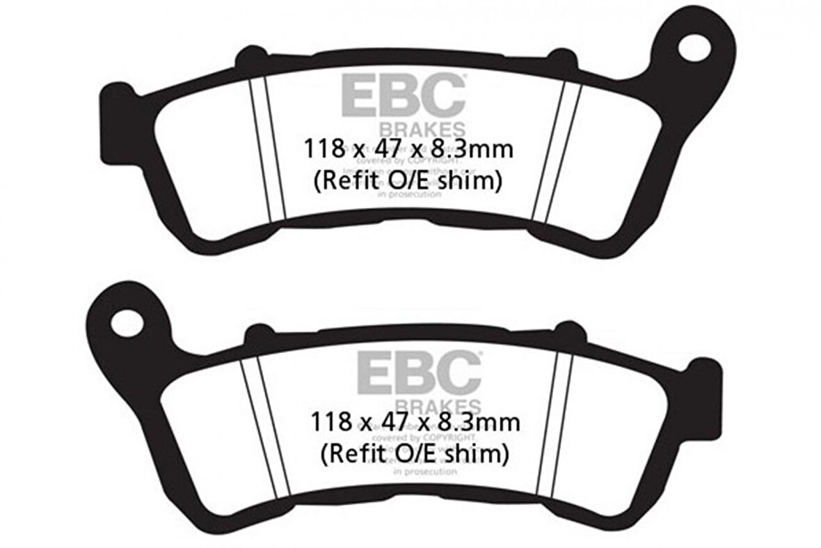 Ebc Fren Balatası Carbon Sfac388 2012-2014 Honda Nc 700 Dc Integra Uyumlu Ön Fren Balatası