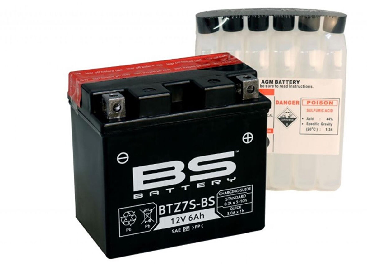 Bs Akü Btz7s-bs 12v6ah 2008-2023 Honda Cbr 1000 Rr