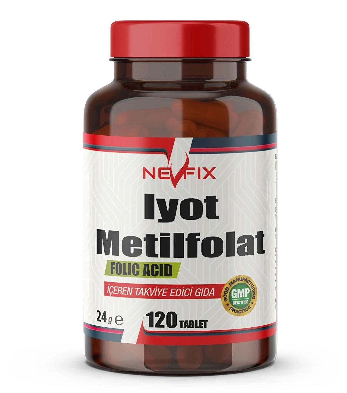 İyot & Metilfolat 120 Tablet İyodine Folik Asit