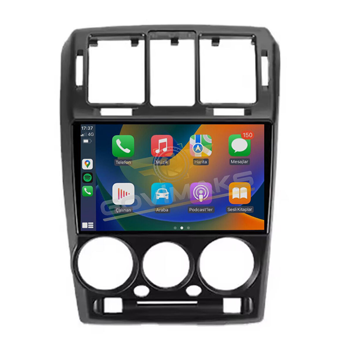 GOVİMAKS HYUNDAİ GETZ 2002-2011 SİYAH 4 GB RAM 64 GB HAFIZA ANDROID MULTIMEDIA TEYP