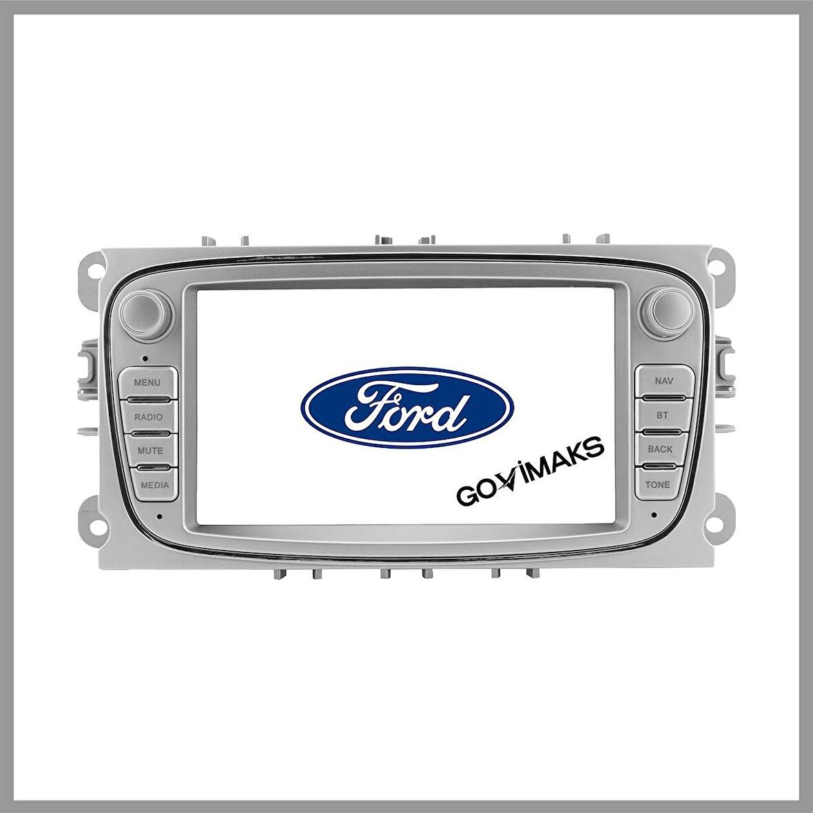  FORD CONNECT-MONDEO-FOCUS OVAL GRİ 2 GB RAM 32 GB HAFIZA ANDROID MULTIMEDIA TEYP
