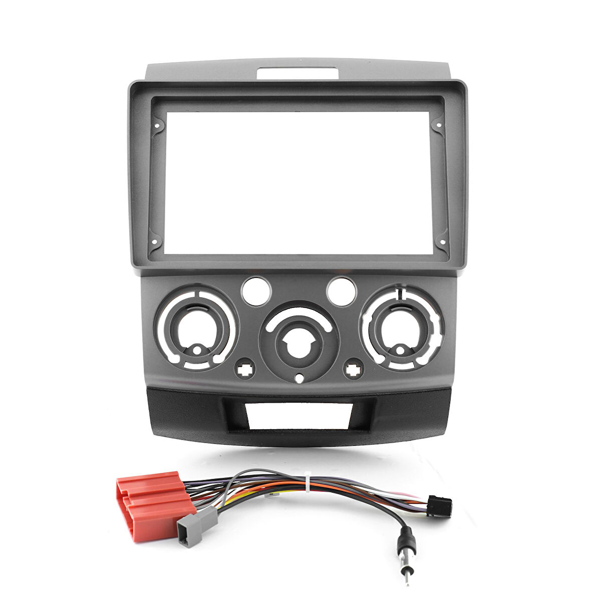 Ford Ranger / MAZDA BT-50 2006 - 2010 9 INC Grey ANDROID MULTİMEDYA ÇERÇEVESİ - SOKET